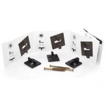 Clip PP Terassen Set de montage pour lames de terrasse en bambou, 100 pièces