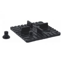 Kit de montage de carrelage - Clip rectangulaire pour panneaux massifs en bambou, 5 clips
