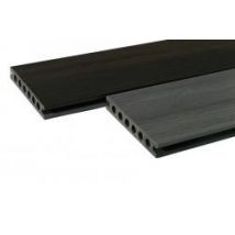 Lame de terrasse BPC, coextrudée, bicolore grise Lame creuse, comme 22 x 136 mm Longueur 4 m