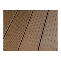 BPC Planche alvéolaire WoodoElba, 22 x 140 mm, brun foncé, accessible des deux côtés 2ème choix / fin de série, longueurs et quantités à convenir