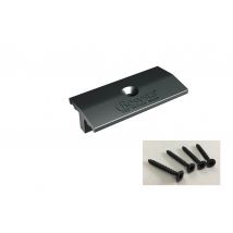 Clip de fixation pour lame de plancher avec rainure (plastique), vis incluses, 100 pièces / paquet pour lames de terrasse Resysta