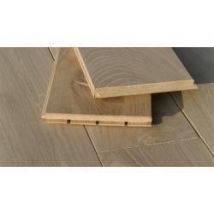 Parquet massif chêne 20 x 186 mm, brut, non traité Longueur : 400 - 2000 mm (2,16 m² / paquet)