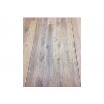 Parquet prêt à poser Chêne Naturel, 14 x 189 x 1860 mm, brossé, huilé blanc, tri rustique / animé / noueux (2,812 m² / paquet)