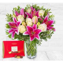 Classic Roses and Lilies & Chocs
