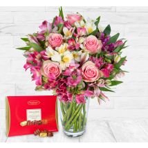 Peruvian Lily & Rose & Chocs