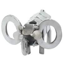 Metallfigur kleiner Elefant