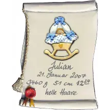 Artelithschild als Urkunde für Ehrungen und besondere Anlässe Größe: 13x18 cm