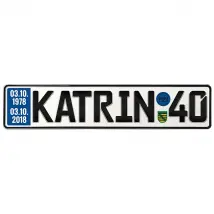 Geschenk zum 40. Geburtstag - Schild mit TÜV