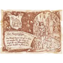 Zunftbild Kammerjäger auf Antikpapier im A4-Format