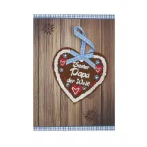 Klappkarte als Grußkarte - Bester Papa - mit Briefumschlag