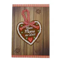 Klappkarte als Grußkarte für die beste Mama mit Briefumschlag