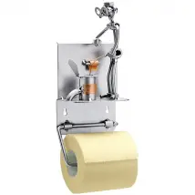 Schraubenmännchen Pinkler mit Toilettenpapierhalter