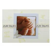 Grußkarte für Glückwünsche zur Taufe