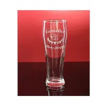 Bierglas mit Gravur