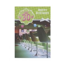 Geburtstagskarte zum 30. Geburtstag mit Briefumschlag