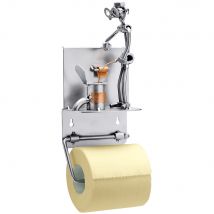 Schraubenmännchen Pinkler mit Toilettenpapierhalter