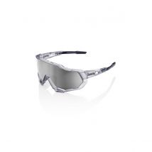 Lunettes 100% Speedtrap Gris translucide Verres Hyper Silver Mirror