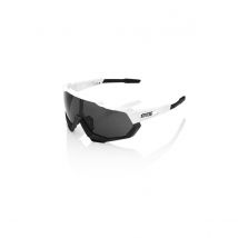 Lunettes 100% Speedtrap Blanc Mat Lentille Fumée