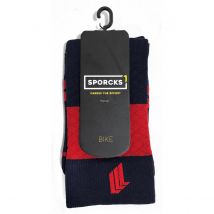 Chaussette Sporcks Marie Blanque (PRO ELITE) Bleu et Rouge, Taille S