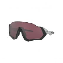 Lunettes Oakley Flight Jacket Noir / Gris Mate Verre Rose