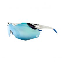 Eassun Avalon Matt Revo Blau Weiß Sonnenbrille