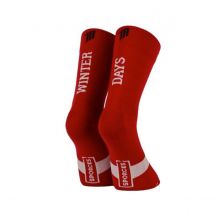 Sporcks Winter Days Socken Rot Weiß, Größe S