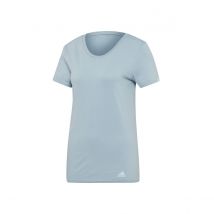 Adidas TEE W mit Damen T-Shirt Blau-Grau, Größe L