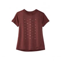 Brooks Distance Graphic T-Shirt Manches Courtes Marron Femme, Taille XS