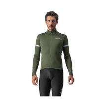 Maillot Castelli à manches longues Fondo 2 FZ Vert, Taille S