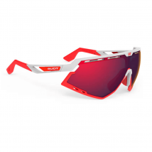 Rudy Project Defender Brille Weiß Glanz Rot Fluo