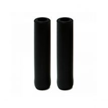 Poignées lisses en silicone Krayton - 17x136mm Noir
