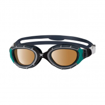 Schwimmbrille Zoggs Predator Flex Polarized Ultra Schwarz Grün, Größe Regular