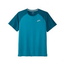 T-Shirt Brooks Atmosphere 2.0 Kurzarm Türkis Blau, Größe XS