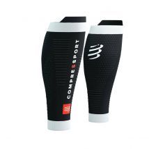 Kompressionsstrumpf Compressport R2 3.0 Schwarz Weiß, Größe Größe 3