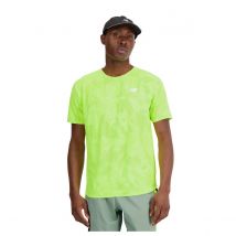 T-shirt New Balance Q Speed Jacquard Gelb, Größe S