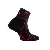 Chaussettes Lurbel Desafio Three Noir Rouge, Taille XL