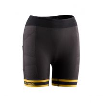 Collants Courts Lurbel Spirit Noir Jaune Femme, Taille M