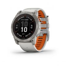 Montre Garmin Fenix 7X Pro Édition Saphir Solaire Titane Gris Orange