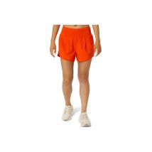 Short Asics Road 3.5In Orange pour Femme, Taille L