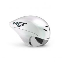 Casque Met Drone Wide Body Blanc Iridescent, Taille L (58-61 cm)