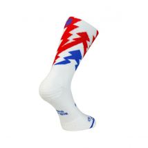 Chaussettes Sporcks Thunder White Blanc Rouge Bleu, Taille S
