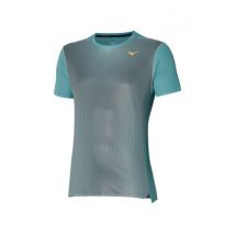 T-shirt Mizuno Aero Tee à Manches Courtes Bleu Gris, Taille S