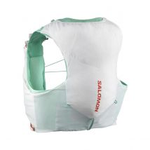 Gilet de Course Salomon ADV Skin 5 Set Blanc Vert, Taille XL