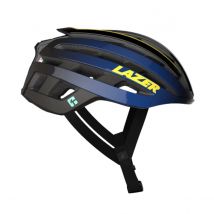 Casque Lazer Z1 KinetiCore + Aeroshell bleu jaune, Taille S