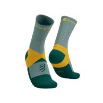 Chaussettes Compressport Ultra Trail V2.0 gris orange, Taille Taille 1