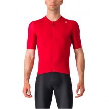 Maillot Castelli Espresso Rouge Manches Courtes, Taille M