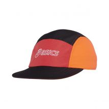 Casquette Asics 5 Panneaux Rouge Noir Orange