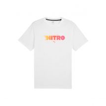 T-shirt Puma Graphic Run Nitro blanc rose, Taille M