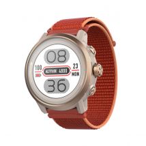 Montre Coros Apex 2 GPS en nylon rouge corail