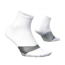 Feetures Elite Light Cushion Quarter Socken Weiß, Größe M